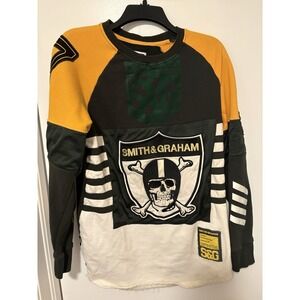 Smith & Graham Skull Jersey Sweater Size XL
